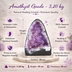 Load image into Gallery viewer, Natural Amethyst Geode 3.20kg - Raw Crystal for Healing