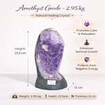 Load image into Gallery viewer, Natural Amethyst Geode 2.95kg - Raw Crystal for Healing