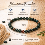 Load image into Gallery viewer, Natural Bloodstone Bracelet 8mm Beads Stretchable | Healing Crystal Jewelry