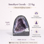 Load image into Gallery viewer, Natural Amethyst Geode 2.3kg - Raw Crystal for Healing