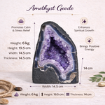 Load image into Gallery viewer, Natural Amethyst Geode 6kg - Raw Crystal for Healing