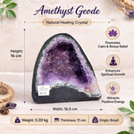 Load image into Gallery viewer, Natural Amethyst Geode 3.20kg - Raw Crystal for Healing