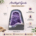 Load image into Gallery viewer, Natural Amethyst Geode 7kg - Raw Crystal for Healing