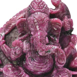 Load image into Gallery viewer, Ruby Ganesha Idol 235g – Decorative Spiritual Statue for Home & Temple