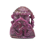 Load image into Gallery viewer, Mozambique Ruby Ganesha Idol 950cts – Premium Red Stone Ganpati for Wealth