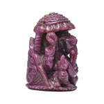 Load image into Gallery viewer, Mozambique Ruby Ganesha Idol 950cts – Premium Red Stone Ganpati for Wealth