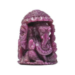 Load image into Gallery viewer, Mozambique Ruby Ganesha Idol 950cts – Premium Red Stone Ganpati for Wealth