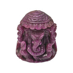 Load image into Gallery viewer, Mozambique Ruby Ganesha Idol 950cts – Premium Red Stone Ganpati for Wealth