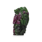 Load image into Gallery viewer, Ruby Zoisite Ganesha Idol 535cts – Hand Carved Ganpati for Balance & Growth