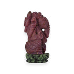 Load image into Gallery viewer, Ruby Zoisite Ganesha Idol 623cts – Unique Stone Ganpati for Growth & Balance