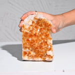 Load image into Gallery viewer, Citrine Geode 1445g – Raw Crystal for Abundance & Energy Flow