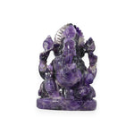 Load image into Gallery viewer, Amethyst Ganesha Idol 2736g – Premium Large Ganpati Murti for Temple & Home