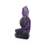 Load image into Gallery viewer, Amethyst Buddha Idol 137g – Spiritual Decor Statue for Peaceful Energy