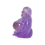 Load image into Gallery viewer, Amethyst Laughing Buddha 127g – Decorative Feng Shui Idol for Abundance
