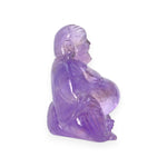 Load image into Gallery viewer, Amethyst Laughing Buddha 127g – Decorative Feng Shui Idol for Abundance