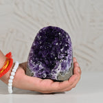 Load image into Gallery viewer, Natural Amethyst Geode 734g - Raw Crystal for Healing