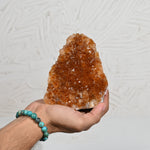Load image into Gallery viewer, Citrine Stone 1013g – Wealth Crystal for Energy Alignment & Home Decor