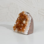 Load image into Gallery viewer, Natural Citrine Geode 870g – Raw Healing Crystal for Wealth & Positive Energy