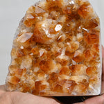 Load image into Gallery viewer, Citrine Geode 1274g – Raw Crystal for Wealth Energy & Home Decor