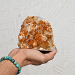 Load image into Gallery viewer, Natural Citrine Geode 1192g – Raw Healing Crystal for Wealth & Positive Energy