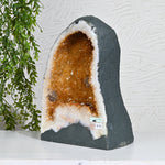 Load image into Gallery viewer, Raw Citrine Geode 14.50kg – Luxury Crystal for Interior Styling & Wealth Energy