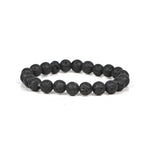 Load image into Gallery viewer, Natural Lava Bracelet 8mm Beads Stretchable | Healing Crystal Jewelry