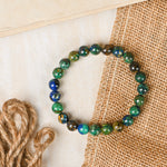 Load image into Gallery viewer, Natural Azurite AAA Quality Bracelet 8mm Beads Stretchable | Healing Crystal Jewelry