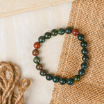 Load image into Gallery viewer, Natural Bloodstone Bracelet 8mm Beads Stretchable | Healing Crystal Jewelry