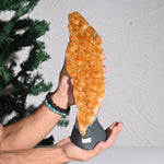 Load image into Gallery viewer, Natural Citrine Geode Cluster 3.85kg – Prosperity & Meditation Crystal
