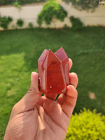 Load image into Gallery viewer, Red Jasper Cluster Tower – Vibrating Crystals, Jaipur