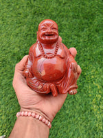 Load image into Gallery viewer, Red Jasper Laughing Buddha