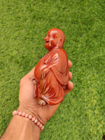 Load image into Gallery viewer, Red Jasper Laughing Buddha