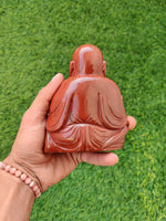 Load image into Gallery viewer, Red Jasper Laughing Buddha