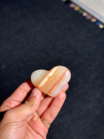 Load image into Gallery viewer, Sardonyx Heart Crystal 75.22g – Natural Stability & Protection Stone