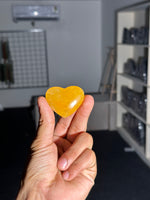 Load image into Gallery viewer, Yellow Aventurine Heart Crystal 47.66g – Natural Success & Confidence Stone