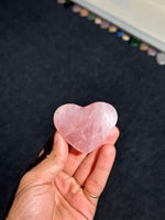 Load image into Gallery viewer, Rose Quartz Heart Crystal 79.41g – Natural Love & Emotional Healing Gemstone