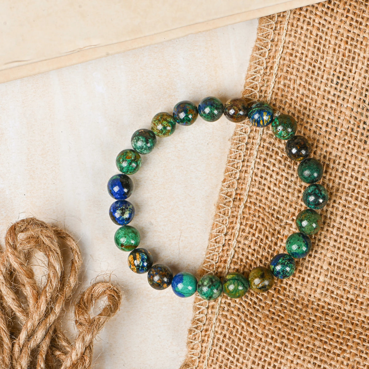 Azurite bracelet – Vibrating Crystals, Jaipur