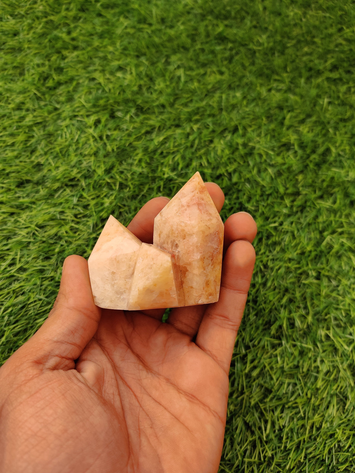 Golden healer (goldy) quartz tower – Vibrating Crystals, Jaipur