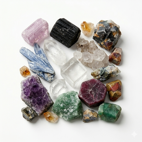 Raw crystals