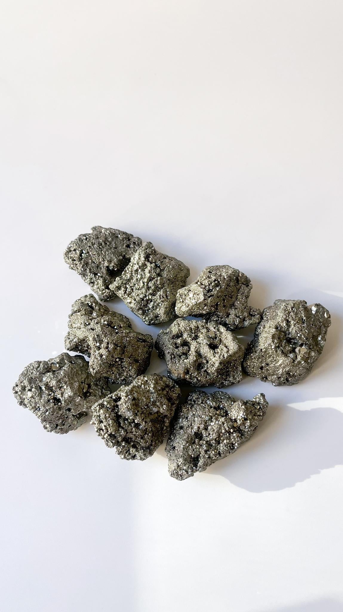 Pyrite Mini Cluster – Vibrating Crystals, Jaipur