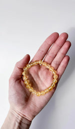 Load image into Gallery viewer, Natural Citrine Bracelet 8mm Beads Stretchable | Healing Crystal Jewelry