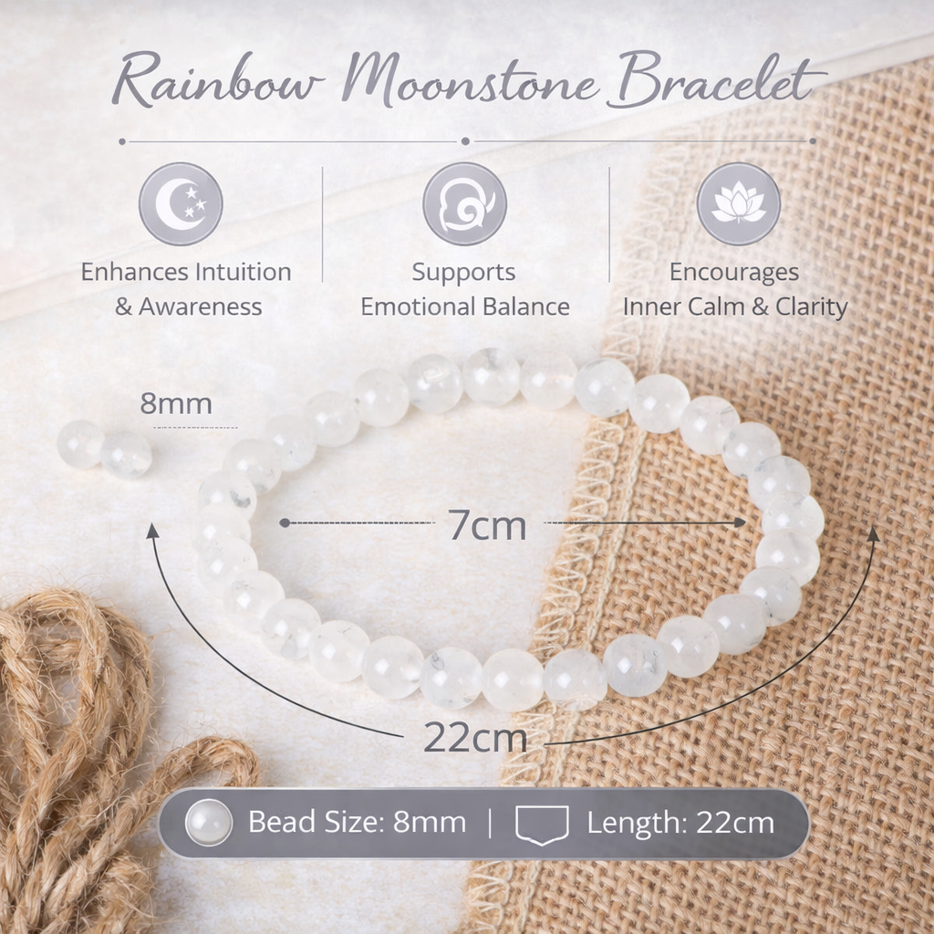 Rainbow Moonstone Bracelet