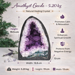 Load image into Gallery viewer, Natural Amethyst Geode 5.20kg - Raw Crystal for Healing