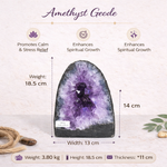 Load image into Gallery viewer, Natural Amethyst Geode 3.80kg - Raw Crystal for Healing