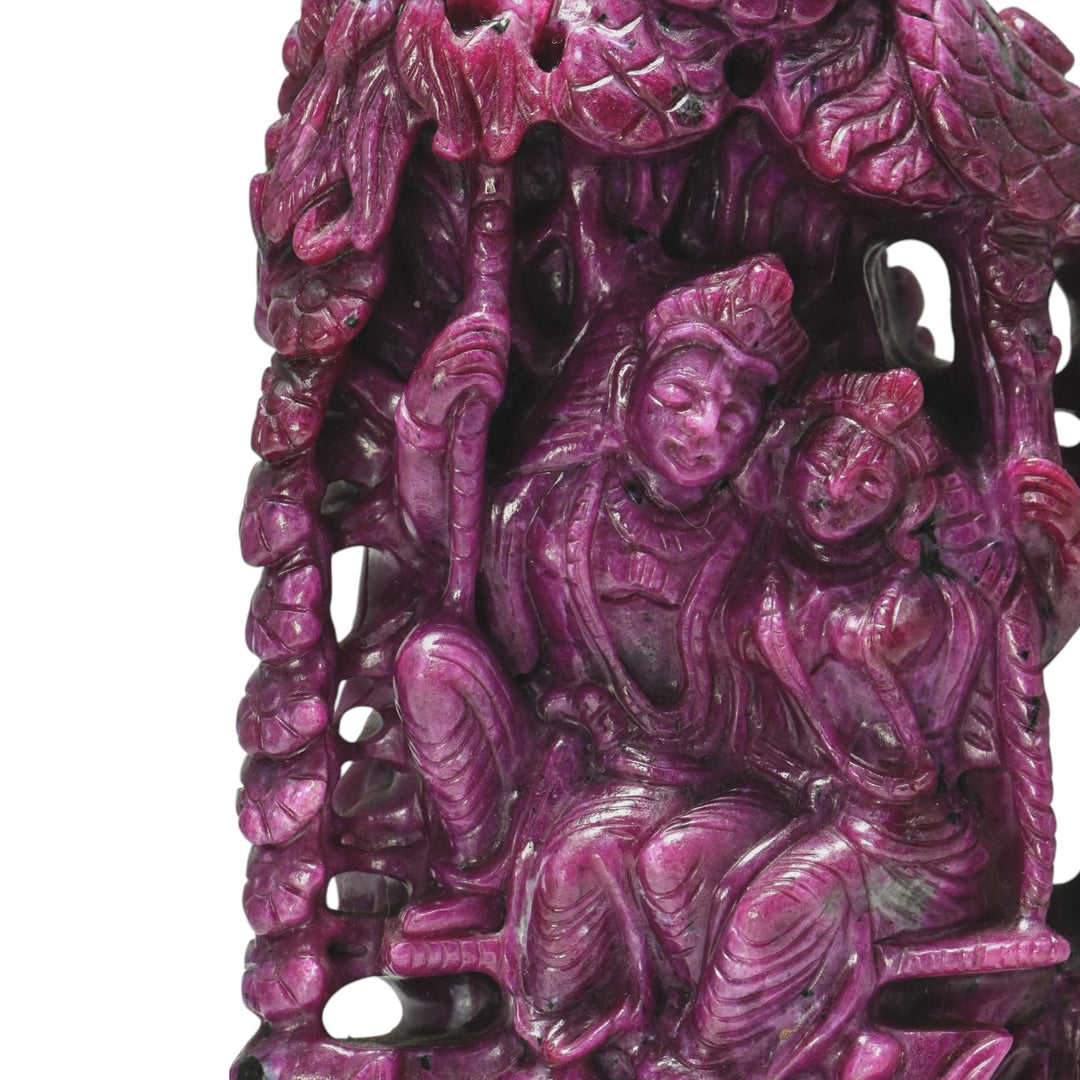 Ruby Radha Krishna Idol 1554g – Spiritual Couple Statue for Love & Harmony