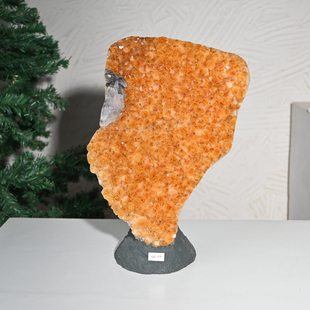 Natural Citrine Geode Cluster 7.40kg – Extra Large Prosperity Crystal