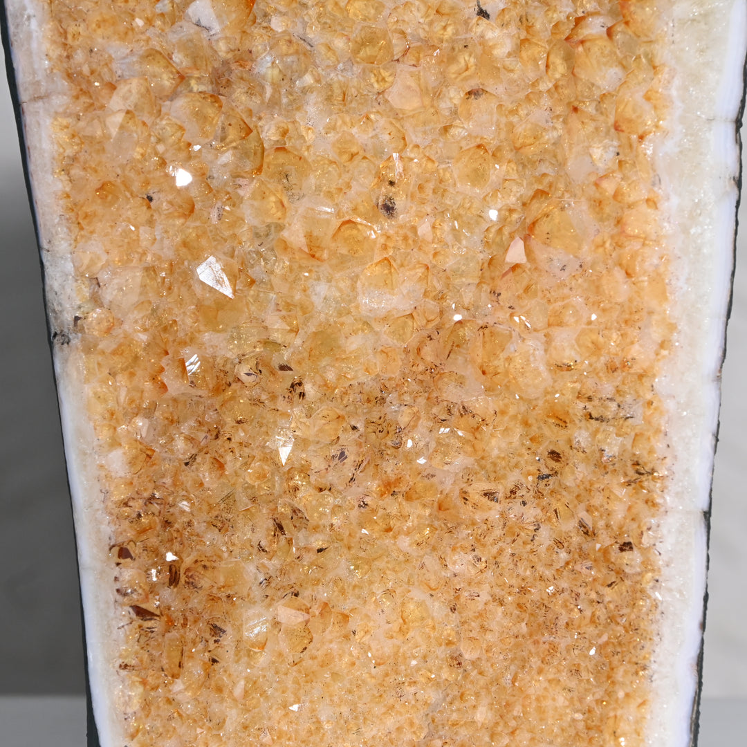 Natural Citrine Geode Cluster 4.10kg – Wealth Manifestation Crystal Decor
