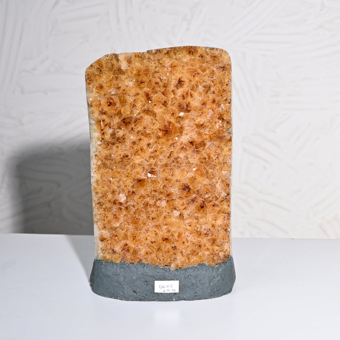 Natural Citrine Geode Cluster 6.10kg – Large Healing & Abundance Crystal