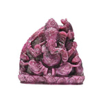 Load image into Gallery viewer, Ruby Ganesha Idol 235g – Decorative Spiritual Statue for Home &amp; Temple
