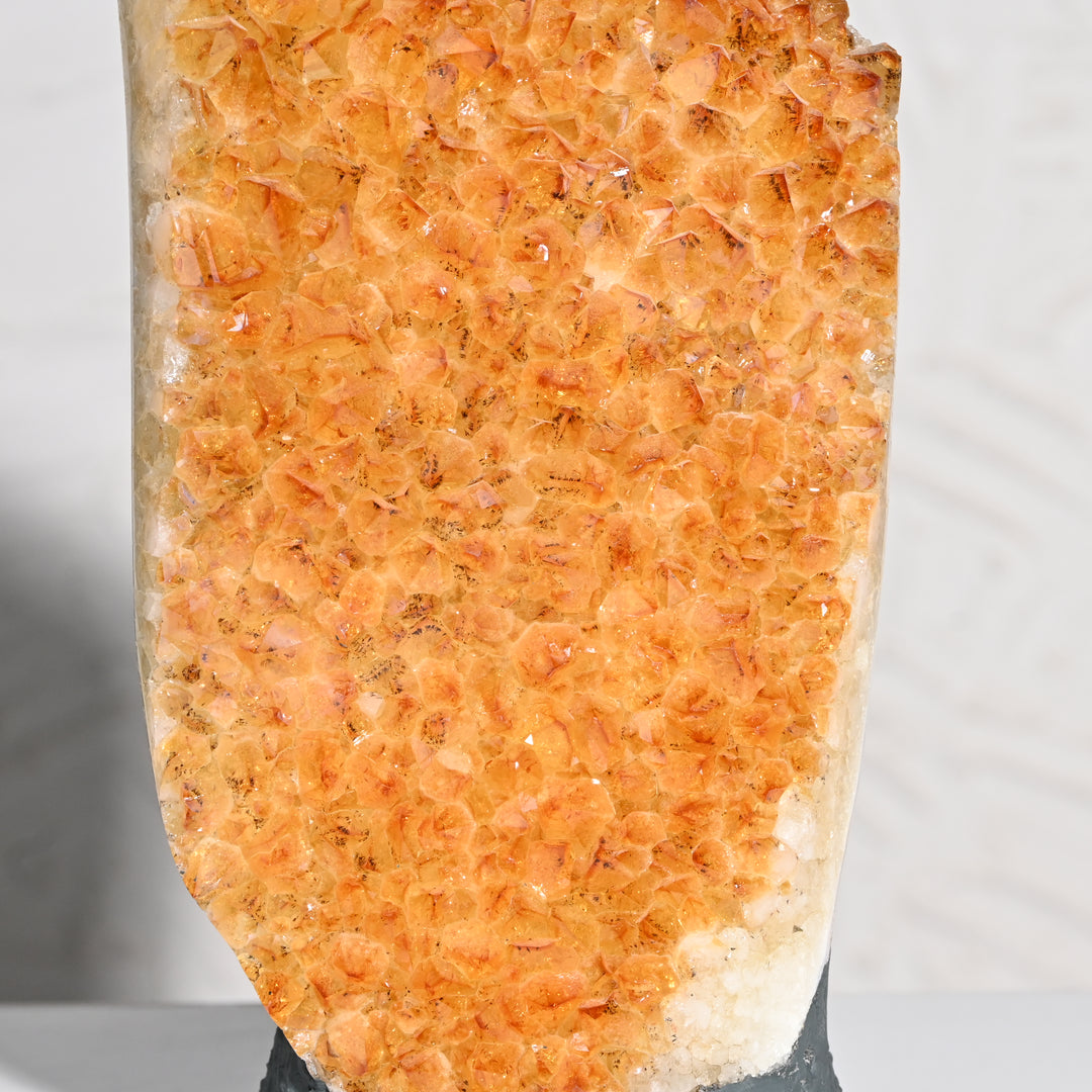 Natural Citrine Geode Cluster 4.20kg – Positive Aura Healing Crystal